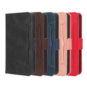 For Blackview BV5200 Skin Feel Calf Texture Card Slots Leather Phone Case(Black)