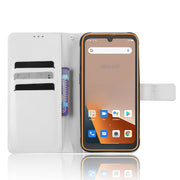 For Blackview BV5200 Diamond Texture Leather Phone Case(White)
