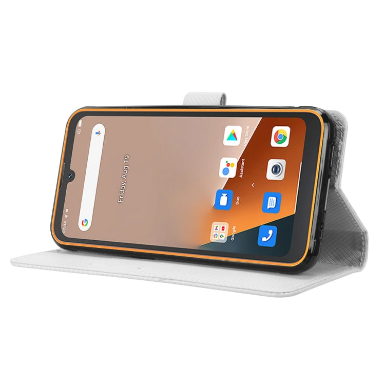 For Blackview BV5200 Diamond Texture Leather Phone Case(White)