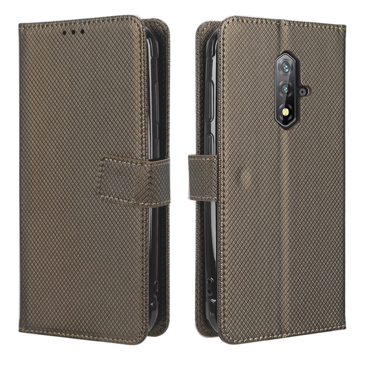 For Blackview BV5200 Diamond Texture Leather Phone Case(Brown)