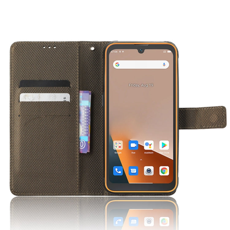 For Blackview BV5200 Diamond Texture Leather Phone Case(Brown)
