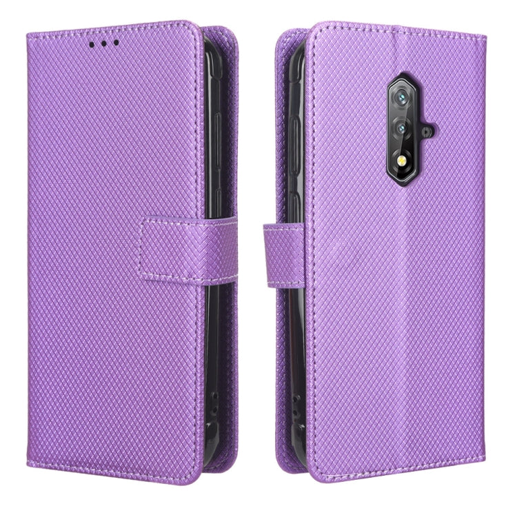 For Blackview BV5200 Diamond Texture Leather Phone Case(Purple)