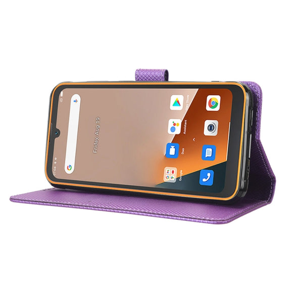 For Blackview BV5200 Diamond Texture Leather Phone Case(Purple)