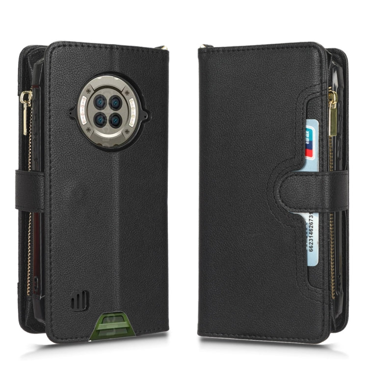 For Doogee S96 Pro Litchi Texture Zipper Leather Phone Case(Black)