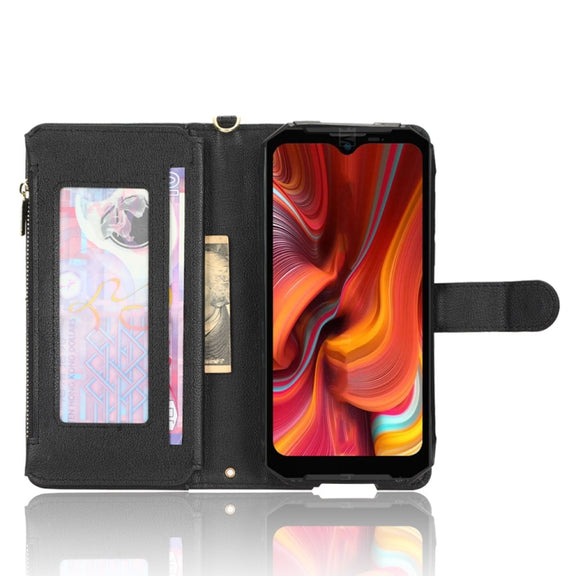 For Doogee S96 Pro Litchi Texture Zipper Leather Phone Case(Black)