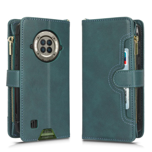 For Doogee S96 Pro Litchi Texture Zipper Leather Phone Case(Green)