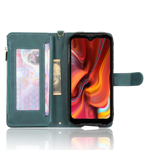 For Doogee S96 Pro Litchi Texture Zipper Leather Phone Case(Green)