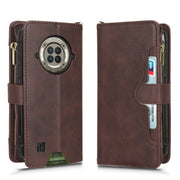 For Doogee S96 Pro Litchi Texture Zipper Leather Phone Case(Brown)