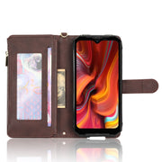 For Doogee S96 Pro Litchi Texture Zipper Leather Phone Case(Brown)