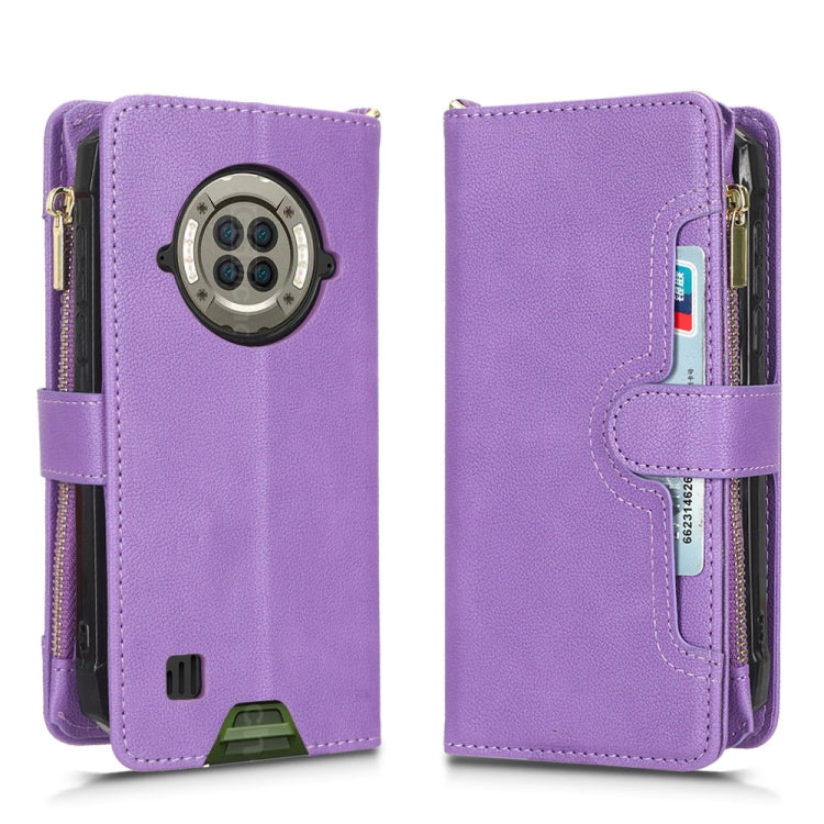 For Doogee S96 Pro Litchi Texture Zipper Leather Phone Case(Purple)