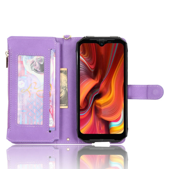For Doogee S96 Pro Litchi Texture Zipper Leather Phone Case(Purple)