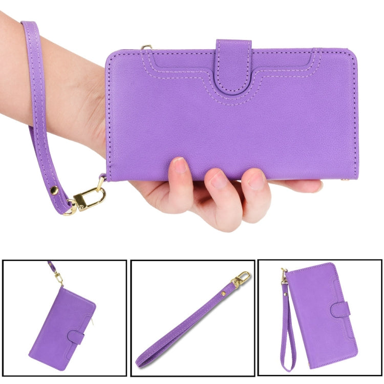 For Doogee S96 Pro Litchi Texture Zipper Leather Phone Case(Purple)