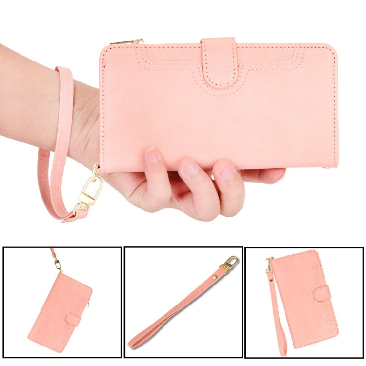 For Doogee S96 Pro Litchi Texture Zipper Leather Phone Case(Pink)