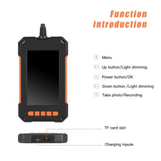 P40 8mm HD Water-resistant Portable Integrated Hand-held Vertical Screen Industry Endoscope, Length:2m(Hardwire)