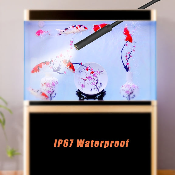 P40 8mm HD Water-resistant Portable Integrated Hand-held Vertical Screen Industry Endoscope, Length:2m(Hardwire)