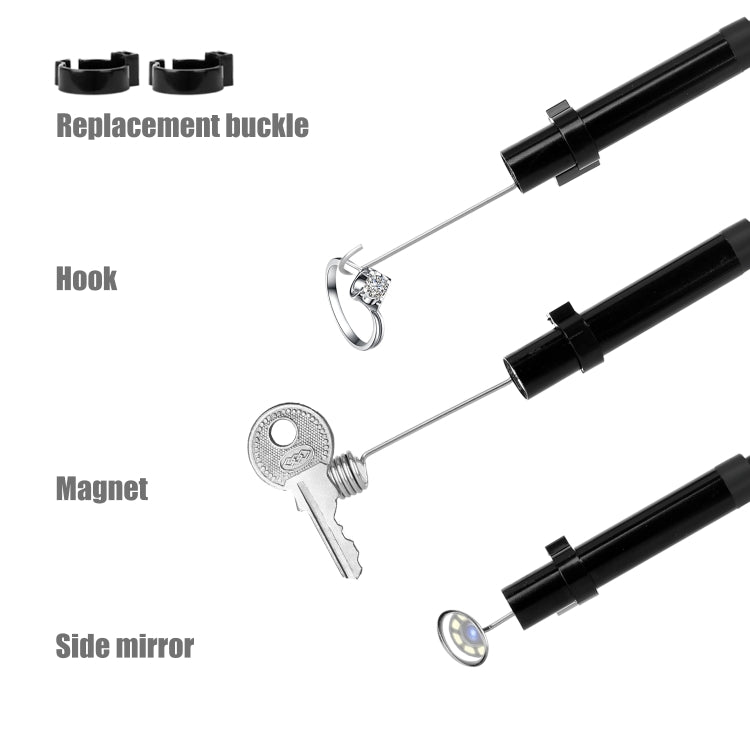 P40 8mm HD Water-resistant Portable Integrated Hand-held Vertical Screen Industry Endoscope, Length:2m(Hardwire)