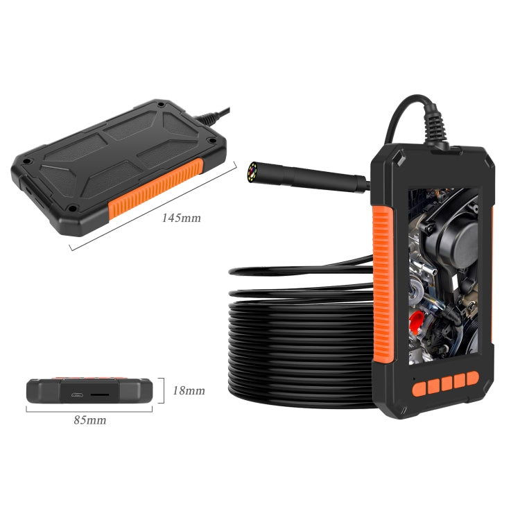P40 8mm HD Water-resistant Portable Integrated Hand-held Vertical Screen Industry Endoscope, Length:2m(Hardwire)