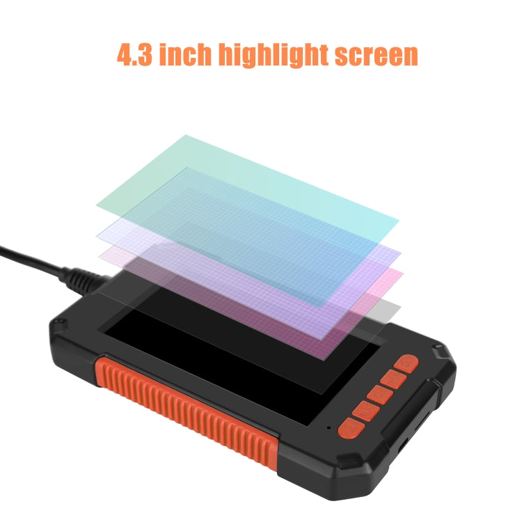 P40 8mm HD Water-resistant Portable Integrated Hand-held Vertical Screen Industry Endoscope, Length:2m(Hardwire)
