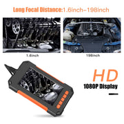 P40 8mm HD Water-resistant Portable Integrated Hand-held Vertical Screen Industry Endoscope, Length:2m(Hardwire)