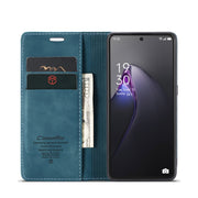 For OPPO Reno8 Pro 5G Global CaseMe 013 Multifunctional Horizontal Flip Leather Phone Case(Blue)