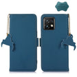 For Motorola Moto X40 Pro Genuine Leather Magnetic RFID Leather Phone Case(Blue) - free shipping - PMC TechLife - Order now!