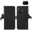 For Motorola Moto X40 Pro Genuine Leather Magnetic RFID Leather Phone Case(Black) - Motorola Cases by PMC TechLife | Online Shopping South Africa | PMC TechLife | Buy Now Pay Later Mobicred