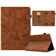 For 7 inch Tablets Tower Embossed Leather Tablet Case(Brown) - Others by PMC TechLife | Online Shopping South Africa | PMC TechLife | Buy Now Pay Later Mobicred