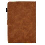 For 8 inch Tablets Tower Embossed Leather Tablet Case(Brown)