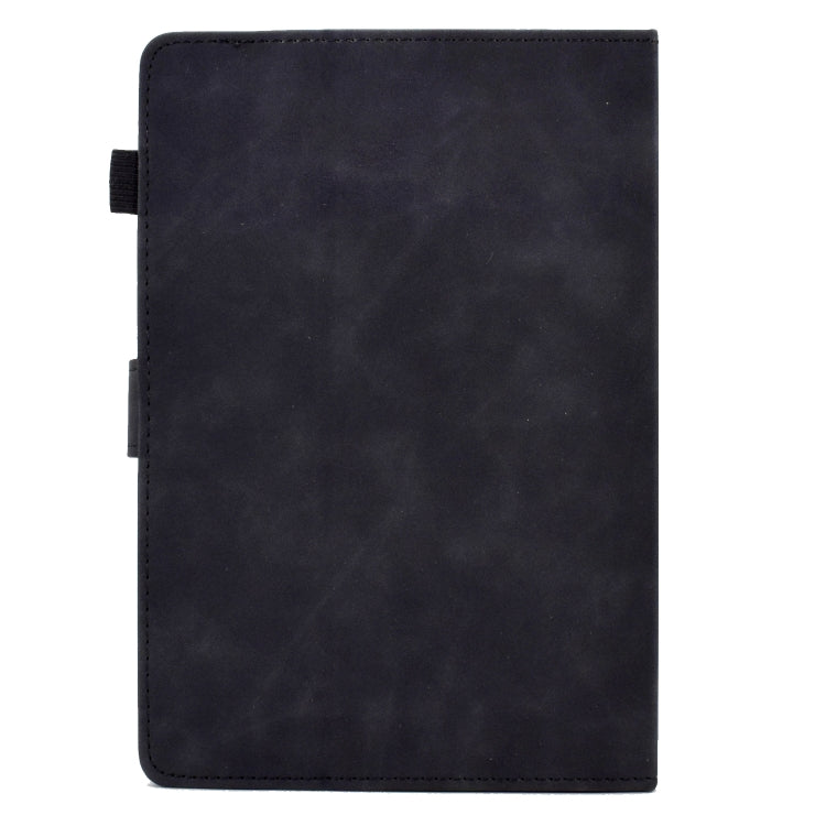 For 8 inch Tablets Tower Embossed Leather Tablet Case(Black)