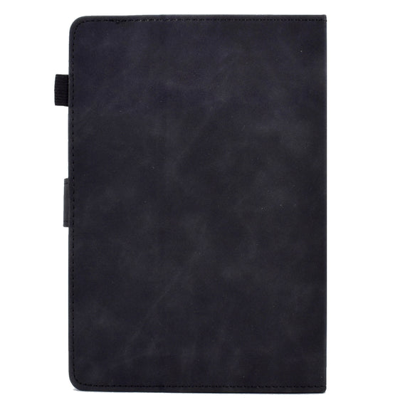For 8 inch Tablets Tower Embossed Leather Tablet Case(Black)