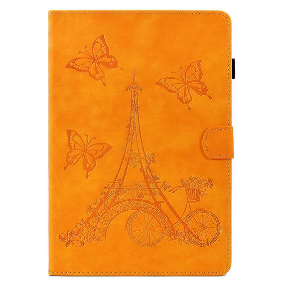 For 8 inch Tablets Tower Embossed Leather Tablet Case(Khaki)