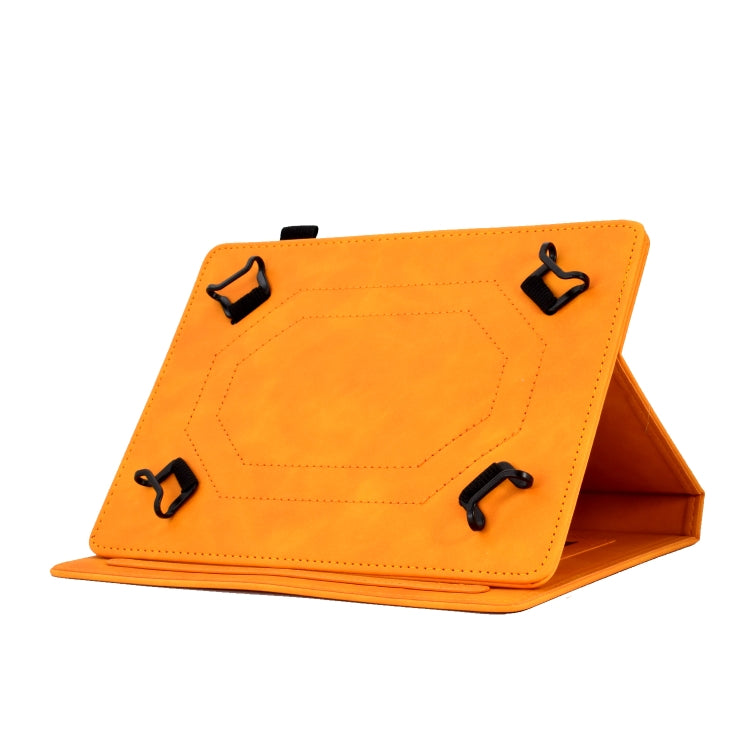 For 8 inch Tablets Tower Embossed Leather Tablet Case(Khaki)