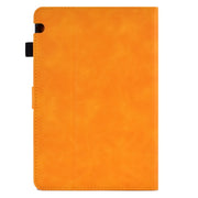 For Huawei MediaPad T5 Tower Embossed Leather Tablet Case(Khaki)