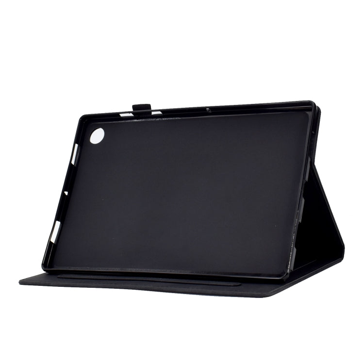 For Huawei MatePad T 10s Tower Embossed Leather Tablet Case(Black)