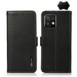 For Motorola Moto X40 Pro KHAZNEH Side-Magnetic Litchi Genuine Leather RFID Phone Case(Black) - free shipping - PMC TechLife - Order now!