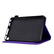 For Amazon Kindle Fire HD8 2022/2020 Tower Embossed Leather Smart Tablet Case(Purple)