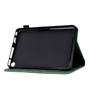 For Amazon Kindle Fire HD8 2022/2020 Tower Embossed Leather Smart Tablet Case(Green)