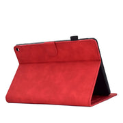 For Amazon Kindle Fire HD10 2021 Tower Embossed Leather Smart Tablet Case(Red)