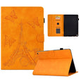 For Amazon Kindle Fire HD10 2021 Tower Embossed Leather Smart Tablet Case(Khaki) - Amazon by PMC TechLife | Online Shopping South Africa | PMC TechLife | Buy Now Pay Later Mobicred