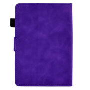 For Amazon Kindle Paperwhite 5 Tower Embossed Leather Smart Tablet Case(Purple)