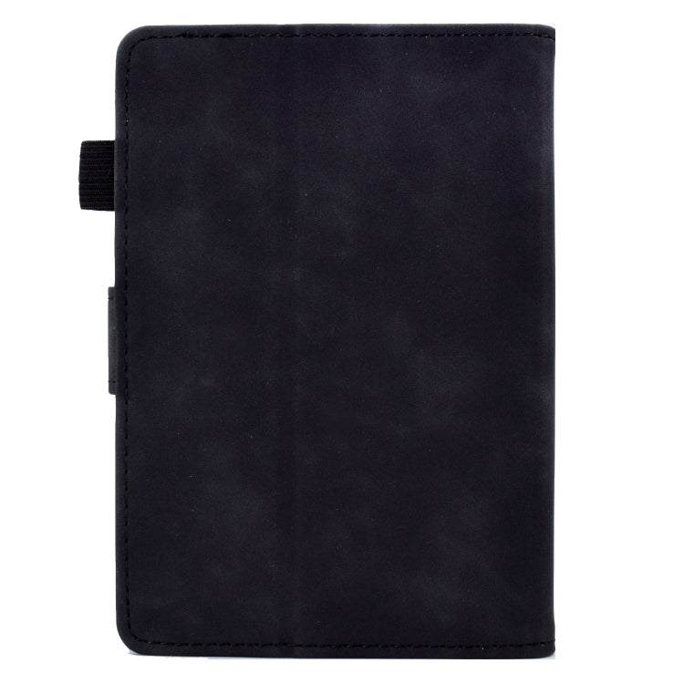 For Amazon Kindle Paperwhite 5 Tower Embossed Leather Smart Tablet Case(Black)