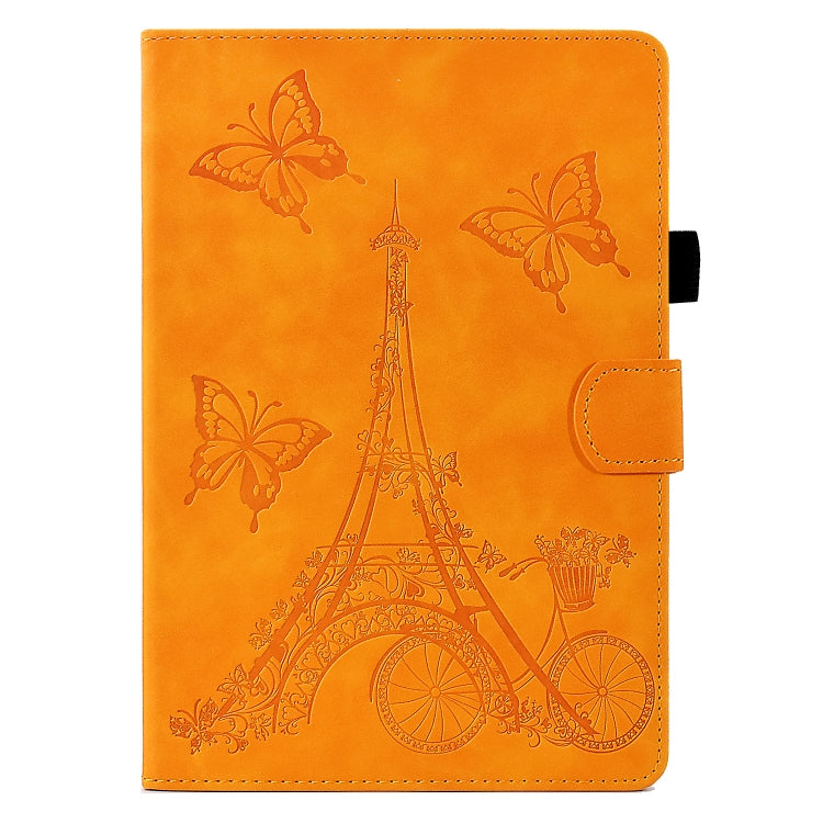 For Amazon Kindle Paperwhite 5 Tower Embossed Leather Smart Tablet Case(Khaki)
