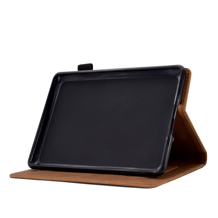 For Amazon Kindle Lite 2022 Tower Embossed Leather Smart Tablet Case(Brown)