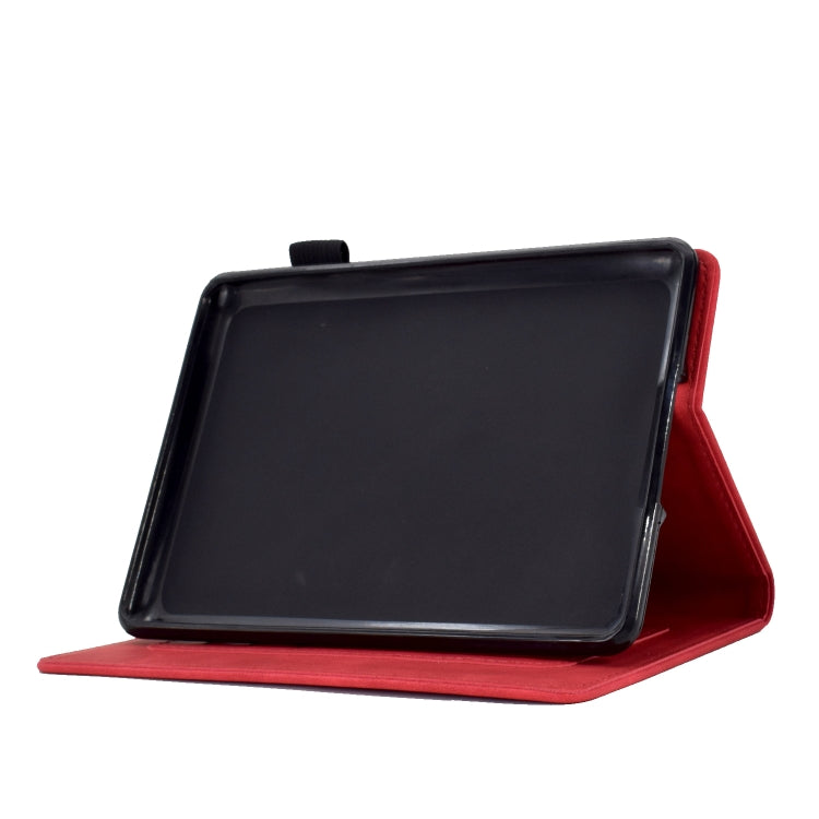 For Amazon Kindle Lite 2022 Tower Embossed Leather Smart Tablet Case(Red)