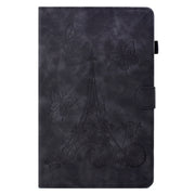 For Lenovo Tab M10 Gen 2 Tower Embossed Leather Smart Tablet Case(Black)