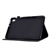 For Lenovo Tab M10 Gen 2 Tower Embossed Leather Smart Tablet Case(Black)