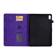 For Lenovo Tab P11 Tower Embossed Leather Smart Tablet Case(Purple)