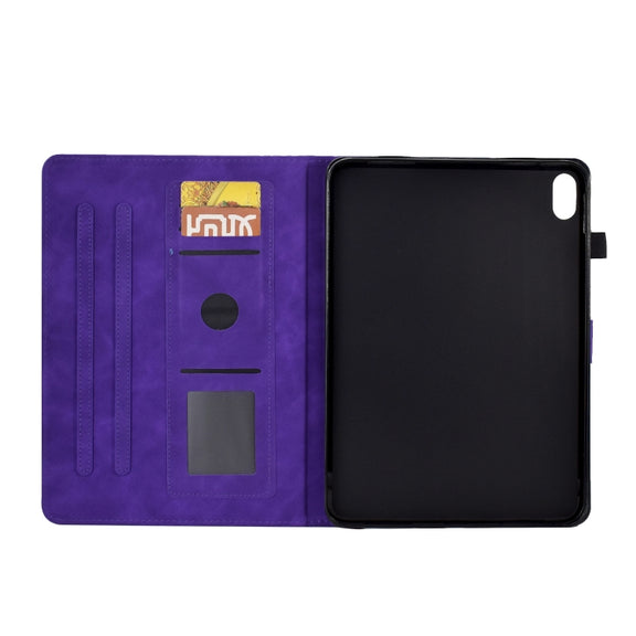 For Lenovo Tab P11 Tower Embossed Leather Smart Tablet Case(Purple)