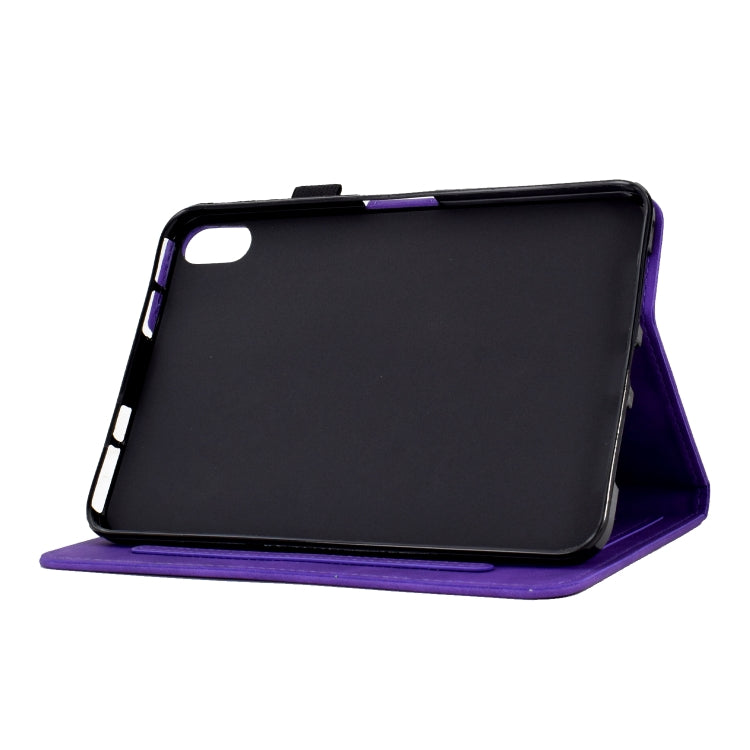 For Lenovo Tab P11 Tower Embossed Leather Smart Tablet Case(Purple)