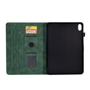 For Lenovo Tab P11 Tower Embossed Leather Smart Tablet Case(Green)